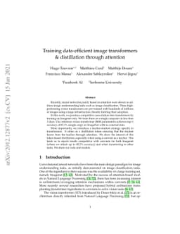 Training data-efficient image transformers & distillation through
  attention
