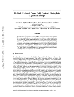 Rethink AI-based Power Grid Control: Diving Into Algorithm Design