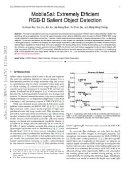 MobileSal: Extremely Efficient RGB-D Salient Object Detection