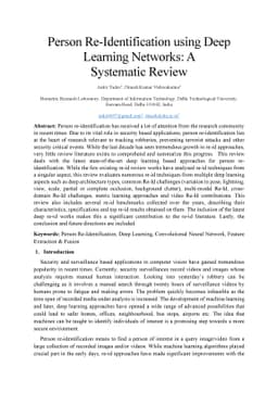 Person Re-Identification using Deep Learning Networks: A Systematic
  Review