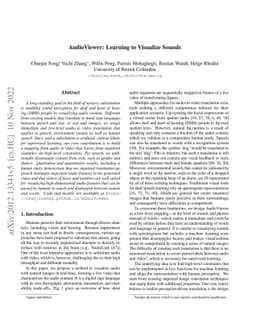 AudioViewer: Learning to Visualize Sounds