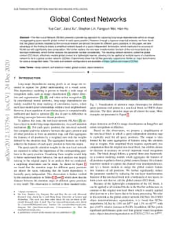 Global Context Networks