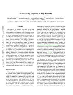 Mixed-Privacy Forgetting in Deep Networks