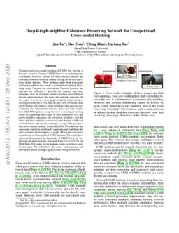 Comprehensive Graph-conditional Similarity Preserving Network for
  Unsupervised Cross-modal Hashing