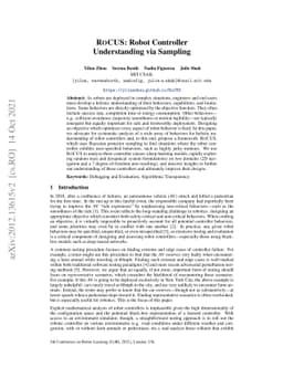 RoCUS: Robot Controller Understanding via Sampling