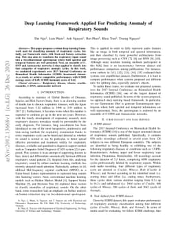 Deep Learning Framework Applied for Predicting Anomaly of Respiratory
  Sounds