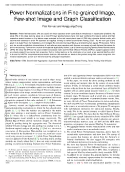 Power Normalizations in Fine-grained Image, Few-shot Image and Graph
  Classification