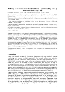 An Image Encryption Scheme Based on Chaotic Logarithmic Map and Key
  Generation using Deep CNN