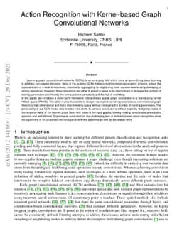 Action Recognition with Kernel-based Graph Convolutional Networks