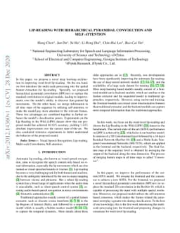 Lip-reading with Hierarchical Pyramidal Convolution and Self-Attention