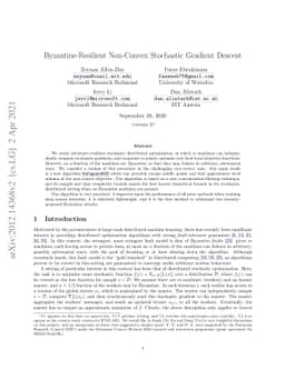 Byzantine-Resilient Non-Convex Stochastic Gradient Descent