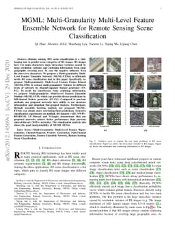 MGML: Multi-Granularity Multi-Level Feature Ensemble Network for Remote
  Sensing Scene Classification