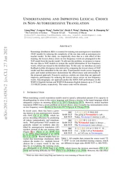 Understanding and Improving Lexical Choice in Non-Autoregressive
  Translation
