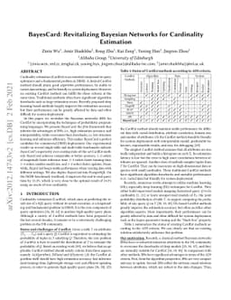 BayesCard: Revitilizing Bayesian Frameworks for Cardinality Estimation