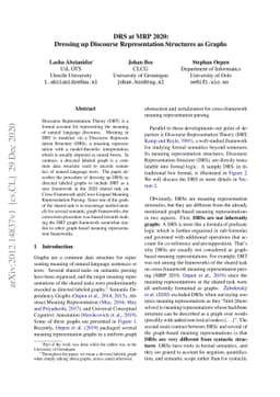 DRS at MRP 2020: Dressing up Discourse Representation Structures as
  Graphs