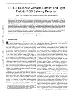 DUT-LFSaliency: Versatile Dataset and Light Field-to-RGB Saliency
  Detection