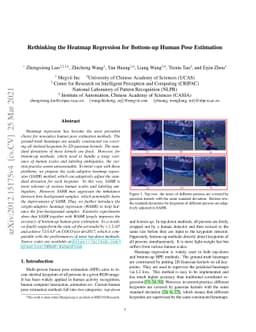 Rethinking the Heatmap Regression for Bottom-up Human Pose Estimation
