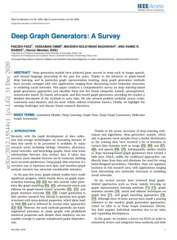 Deep Graph Generators: A Survey