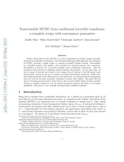 Nonreversible MCMC from conditional invertible transforms: a complete
  recipe with convergence guarantees