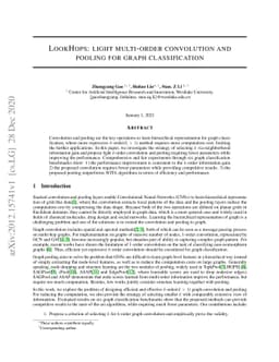 LookHops: light multi-order convolution and pooling for graph
  classification