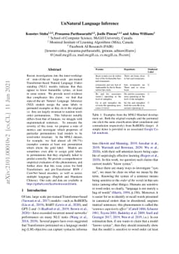 UnNatural Language Inference