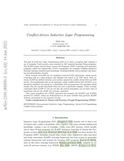 Conflict-driven Inductive Logic Programming