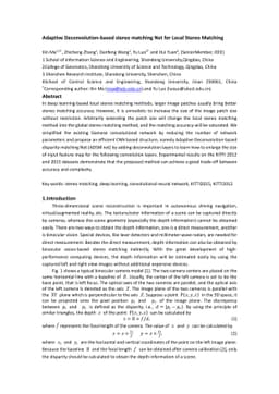 Adaptive Deconvolution-based stereo matching Net for Local Stereo
  Matching