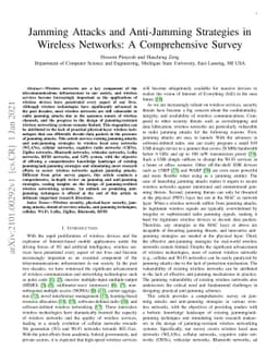 Jamming Attacks and Anti-Jamming Strategies in Wireless Networks: A
  Comprehensive Survey