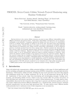 PHOENIX: Device-Centric Cellular Network Protocol Monitoring using
  Runtime Verification