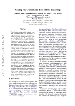 Modeling Fine-Grained Entity Types with Box Embeddings