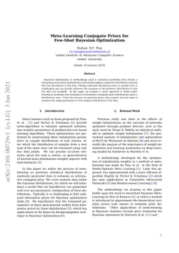 Meta-Learning Conjugate Priors for Few-Shot Bayesian Optimization