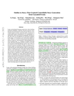 Outline to Story: Fine-grained Controllable Story Generation from
  Cascaded Events