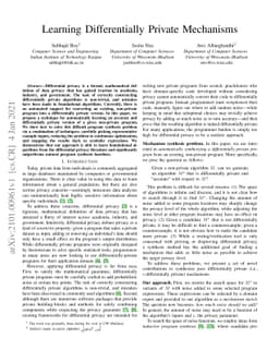 Learning Differentially Private Mechanisms