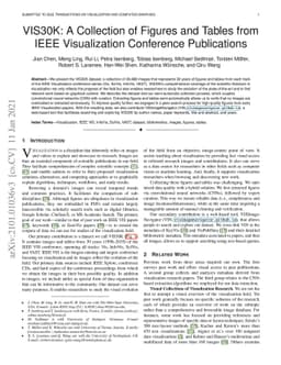 VIS30K: A Collection of Figures and Tables from IEEE Visualization
  Conference Publications
