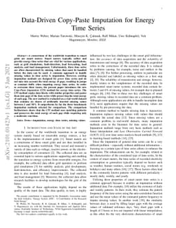 Data-Driven Copy-Paste Imputation for Energy Time Series