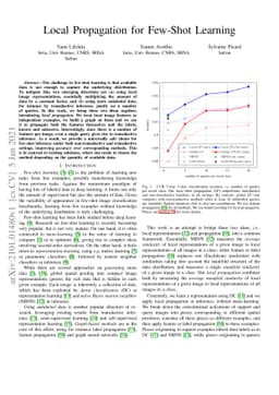 Local Propagation for Few-Shot Learning