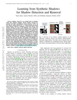 Learning from Synthetic Shadows for Shadow Detection and Removal