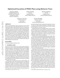 Optimized Execution of PDDL Plans using Behavior Trees
