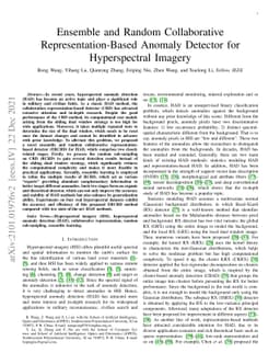 Ensemble and Random Collaborative Representation-Based Anomaly Detector
  for Hyperspectral Imagery