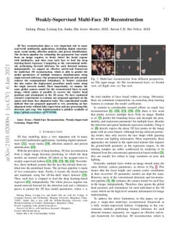Weakly-Supervised Multi-Face 3D Reconstruction
