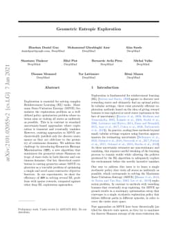 Geometric Entropic Exploration