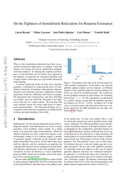 On the Tightness of Semidefinite Relaxations for Rotation Estimation