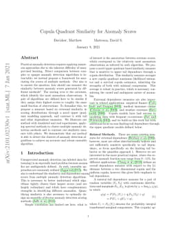 Copula Quadrant Similarity for Anomaly Scores
