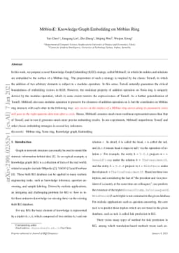 MöbiusE: Knowledge Graph Embedding on Möbius Ring