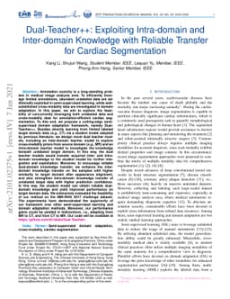 Dual-Teacher++: Exploiting Intra-domain and Inter-domain Knowledge with
  Reliable Transfer for Cardiac Segmentation