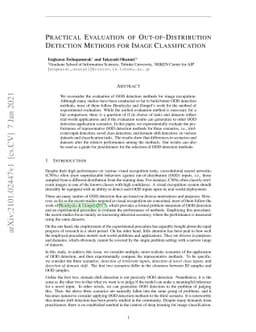 Practical Evaluation of Out-of-Distribution Detection Methods for Image
  Classification