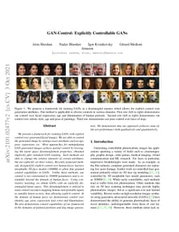 GAN-Control: Explicitly Controllable GANs