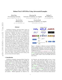 Robust Text CAPTCHAs Using Adversarial Examples
