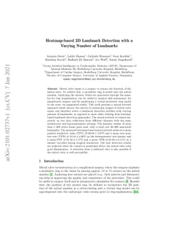 Heatmap-based 2D Landmark Detection with a Varying Number of Landmarks