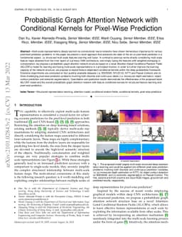 Probabilistic Graph Attention Network with Conditional Kernels for
  Pixel-Wise Prediction